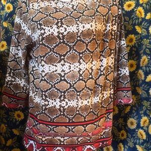 Ruby Rd. Multicolor Patterned Blouse